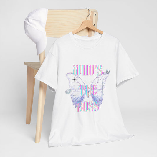 Mom's the boss Unisex Heavy Cotton T-shirt, Funny Mother's Day Gift, Mom Shirt, Mom Boss Shirt, Mom Birthday Gift, Mom Fashion, Mom Apparel